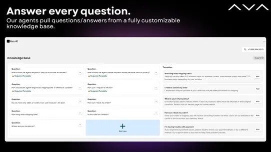 Ava AI ‑ AI Phone Agents screenshot