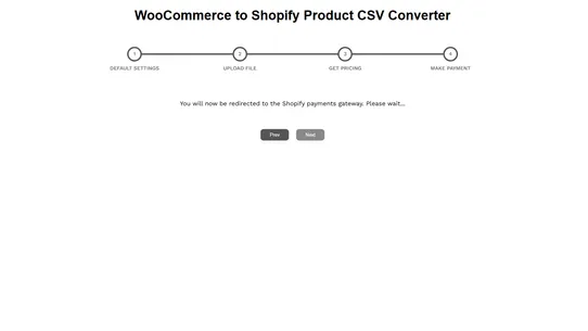 Vostari CSV converter: Woo screenshot