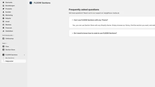 FLOOW Sections screenshot