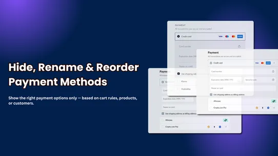 Conditional Payment Rules screenshot