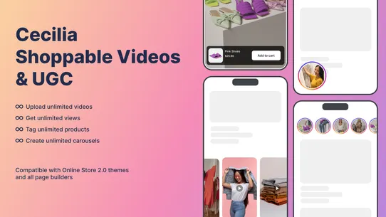 Cecilia Shoppable Videos &amp; UGC screenshot