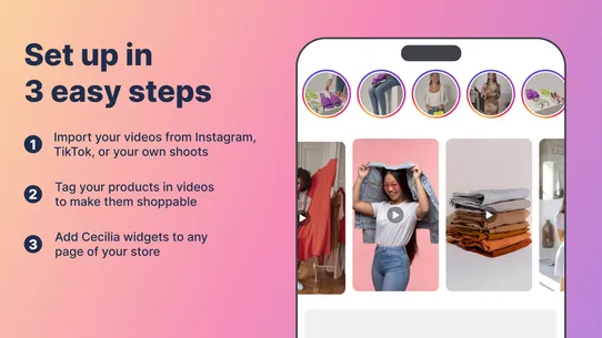 Cecilia Shoppable Videos &amp; UGC screenshot