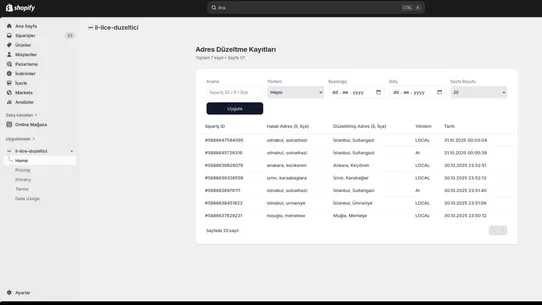 İl İlçe Düzeltici screenshot