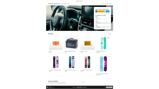 Channelmotive Parts Finder screenshot