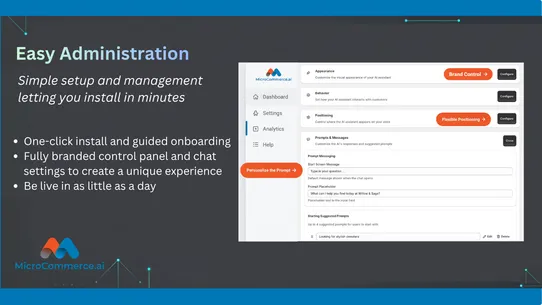 MicroCommerce AI ShopAssistant screenshot