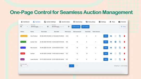Flash Auction screenshot
