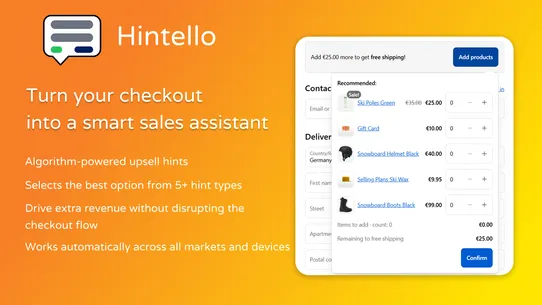 Hintello Smart Checkout Hints screenshot