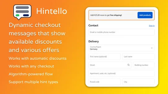 Hintello Smart Checkout Hints screenshot