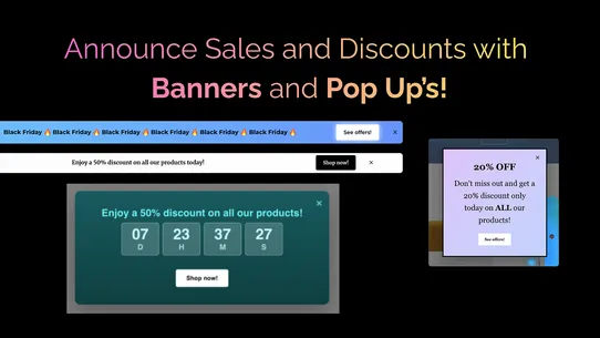 ShopAnnounce: Popup &amp; Banners screenshot