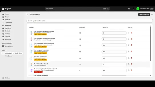 Admik: Back In Stock Alerts screenshot