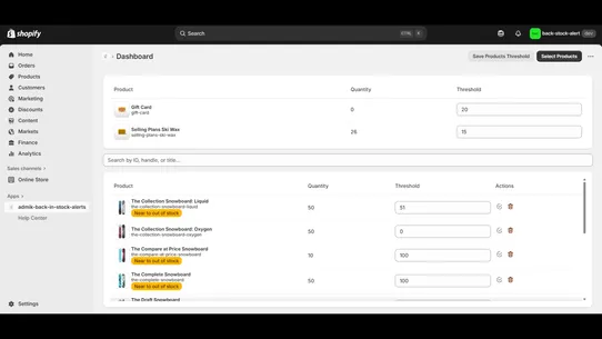 Admik: Back In Stock Alerts screenshot