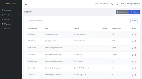 Dodge Print screenshot