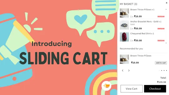Modern Sliding Cart Drawer screenshot