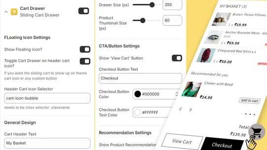 Modern Sliding Cart Drawer screenshot