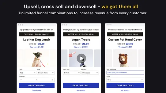 Honeycomb Upsell &amp; Cross Sell screenshot