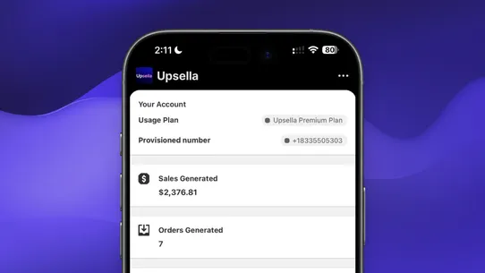 Upsella screenshot