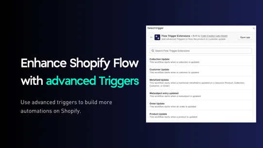Flow Trigger Extensions screenshot