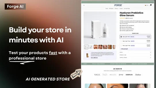 Forge: AI Store Builder screenshot