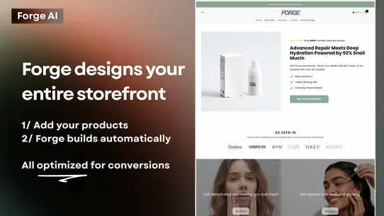 Forge: AI Store Builder screenshot