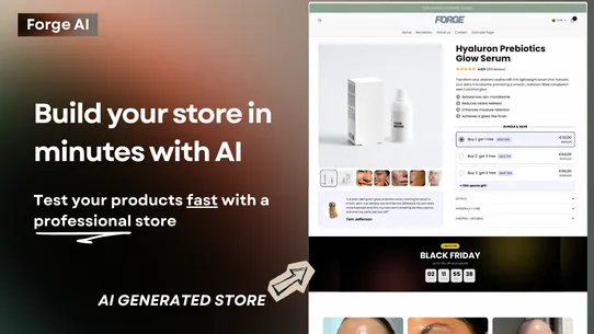 Forge: AI Store Builder screenshot