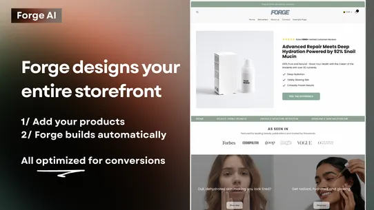Forge: AI Store Builder screenshot