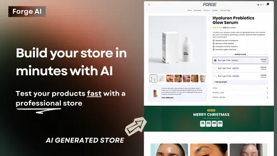 Forge: AI Store Builder screenshot