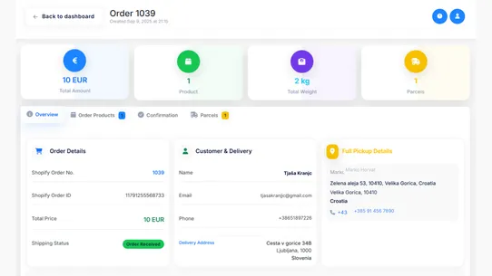 Eurosender Shipping &amp; Delivery screenshot
