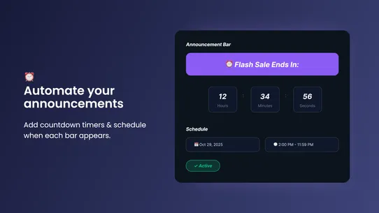 Matat Announcement bar screenshot