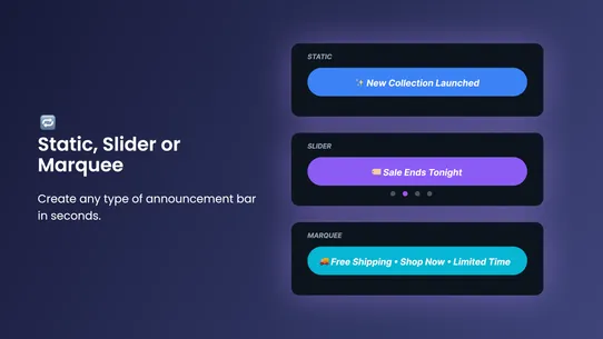 Matat Announcement bar screenshot