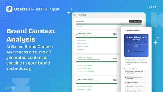 ObsessAI ‑ Retail Agent screenshot
