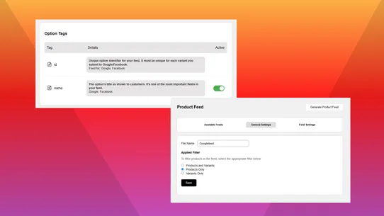 CT Product Feed screenshot