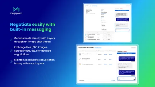MP Request a Quote (RFQ) screenshot