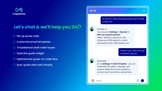 MP Request a Quote (RFQ) screenshot