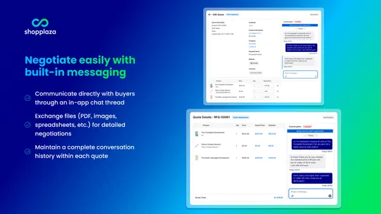 SP Request a Quote (RFQ) screenshot