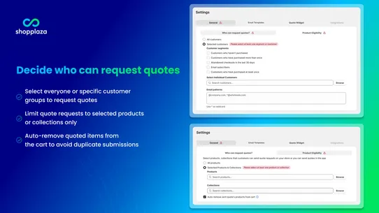 SP Request a Quote (RFQ) screenshot