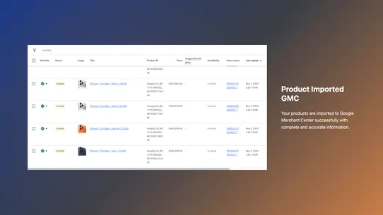 Go Feed: Google Merchant Sync screenshot