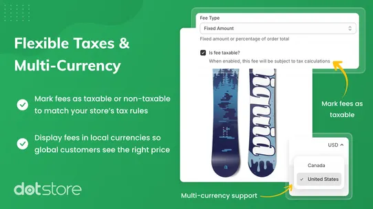 Dotstore Extra Fees Manager screenshot