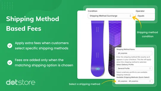 Dotstore Extra Fees Manager screenshot