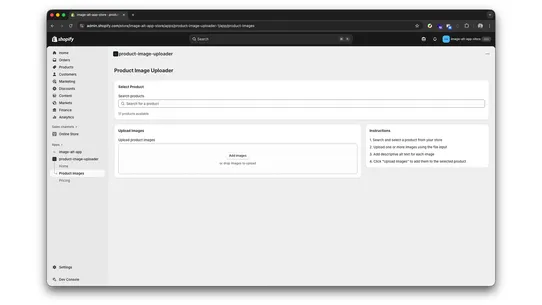 Bulk Image Upload &amp; Alt Text screenshot
