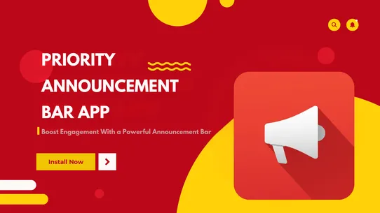 Priority Announcement Bar screenshot