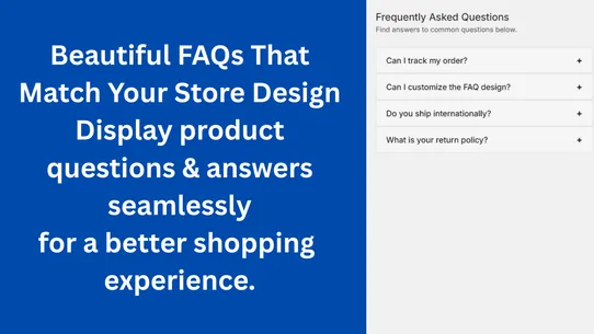 EasyFAQ ‑ Product FAQ Builder screenshot