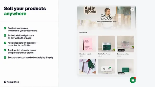 PopupShop screenshot