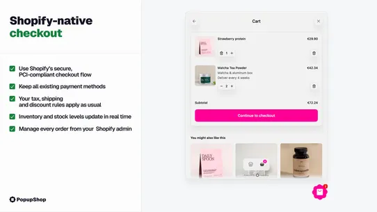 PopupShop screenshot