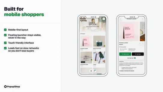 PopupShop screenshot