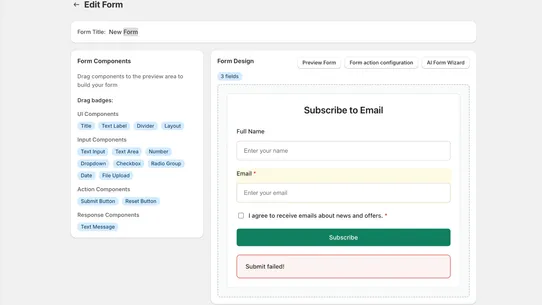 ORX ‑ AI Form Builder screenshot