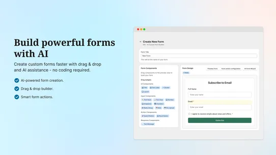 OIX ‑ AI Custom Form Builder screenshot