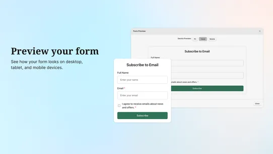 OIX ‑ AI Custom Form Builder screenshot