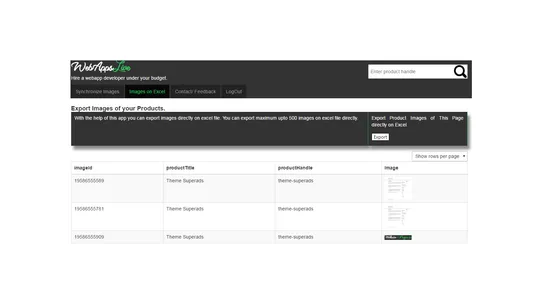 WebAppsLive ‑ Images Handler screenshot