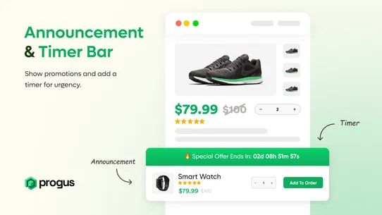 Progus Sticky Add to Cart Bar screenshot