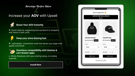 CartSell Popup Discount Upsell screenshot